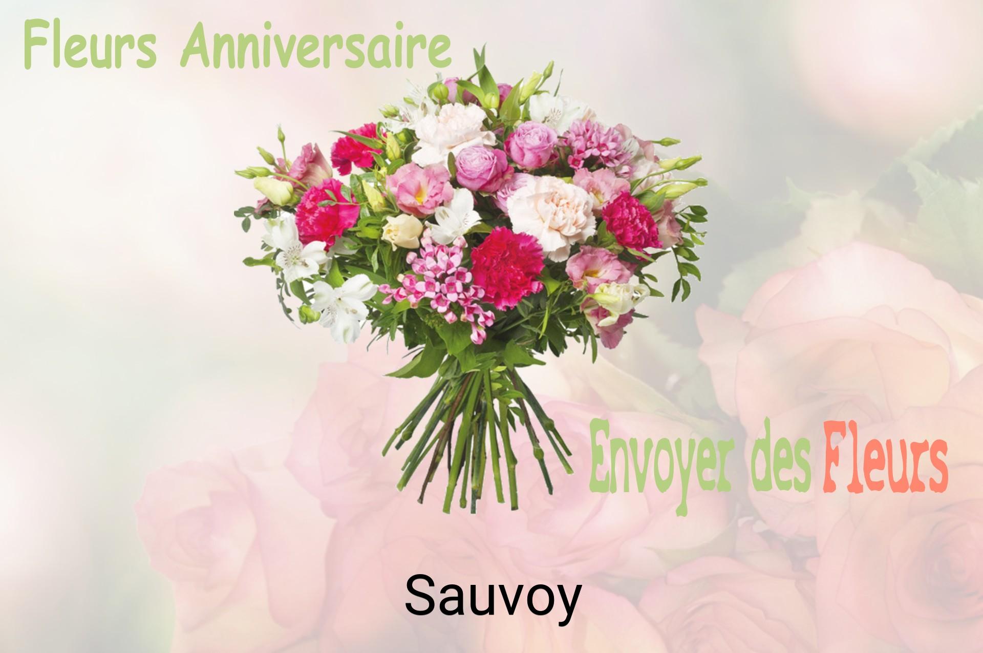 Bouquet de fleurs d’anniversaire livré à Sauvoy