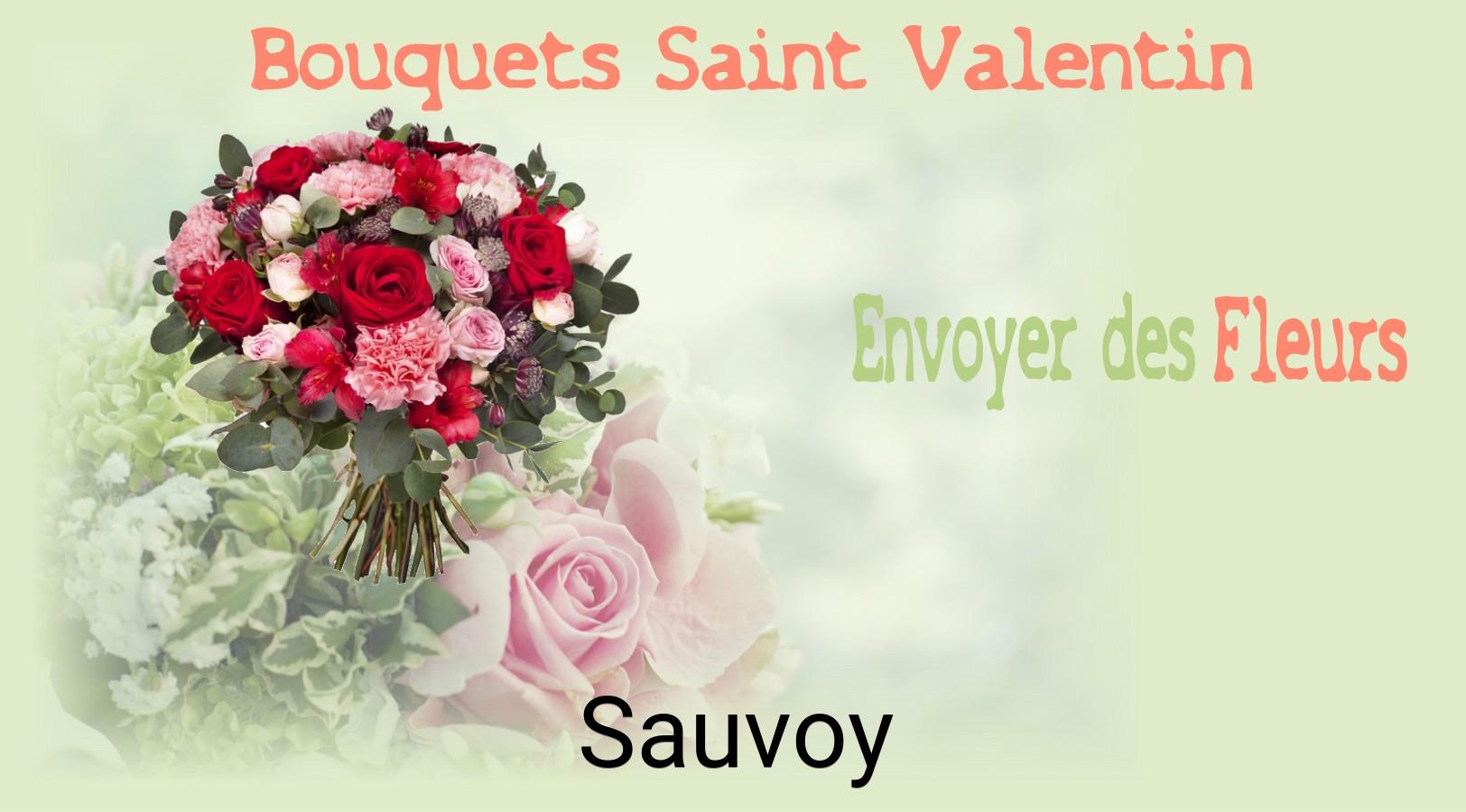 Roses de Saint-Valentin livrées à Sauvoy